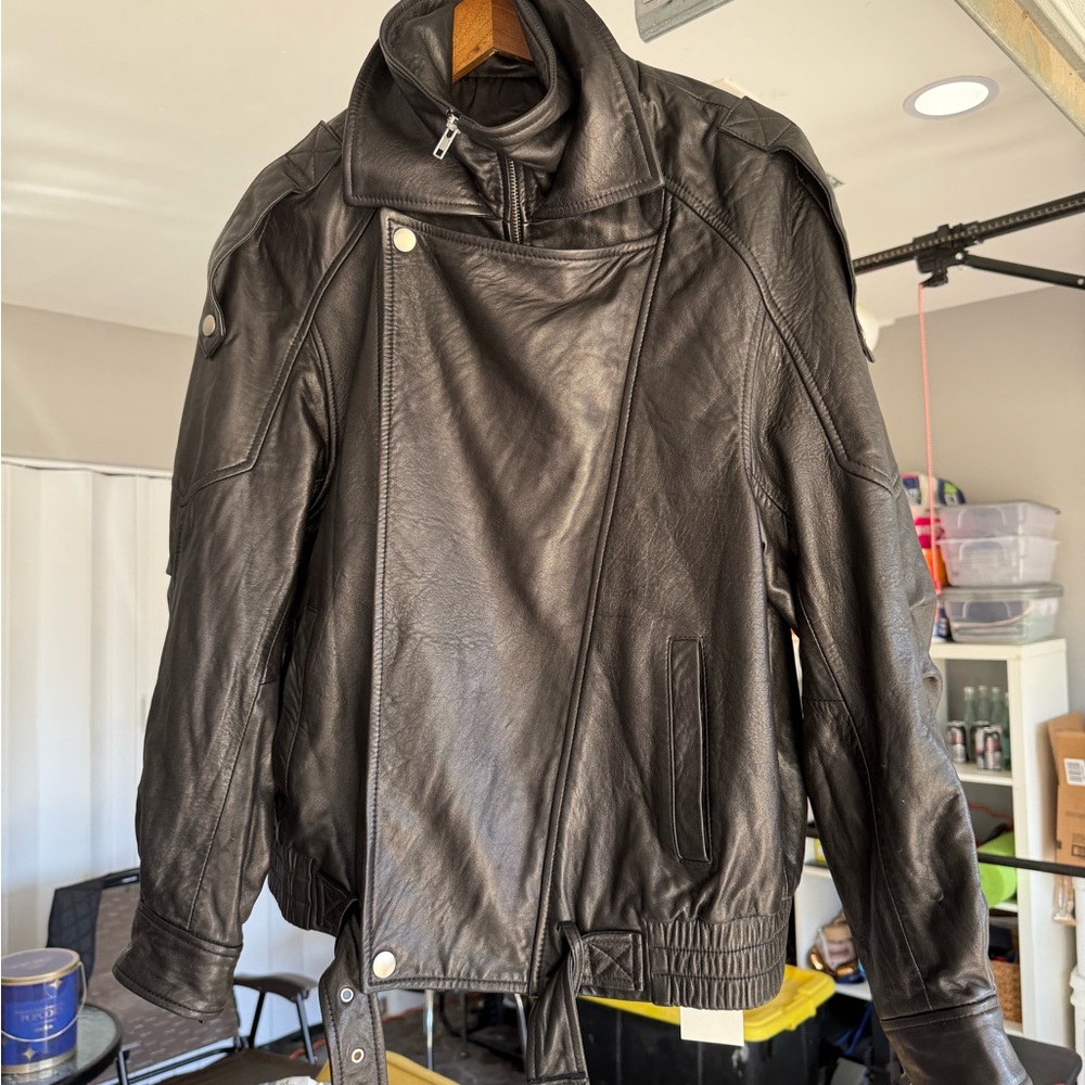 Vintage Black Leather Jacket